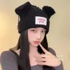 2024 gorro/bonés de crânio kpop rua crianças hyunjin hendery mesmos gorros WAYV Leeknew chapéu de orelha de gato de malha moda bonito amante casual headwear