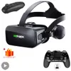 3D Headset Virtual Reality VR Glasses Smart Phone Hjälm Smartphone Goggles Devices Lenses Headphone Viar Mobile Realidade Game 240124
