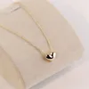 Designer Jewelry Women Heart Necklace Rose gold Silver Love pendant Necklaces ins fashion Choker clavicle chain Bijoux285i