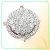 Whole14K Anelli di diamanti in oro e rosa Anelli di fidanzamento per banchetti di lusso Bizuteria Gemma rotonda Gioielli da sposa Topazio Diamante9642603