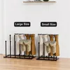 Hooks Black Standing Boot Rack robust metallsko för garderobens garage Dropship