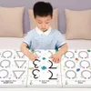 Montessori Drawing Pen Control Shape Math Color Match Game Children Magical Tracing Set Toddler Activities Educational Toy Books 240124