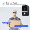Campainha sem fio wi fi ao ar livre câmera hd segurança campainha da porta visão noturna vídeo porteiro mudança de voz para casa monitor telefone