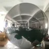 wholesale Dazzling Giant Outdoor Silvery Inflatable Mirror Ball For Disco Party Decoration 2.5mD (8.2ft) Inflatable Mirror Spheres with air pump free ship