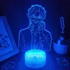 Lumières de nuit Mystic Messenger Game Figure 707 Sept Luciel 3D lampes LED RVB Cadeaux de néon pour les amis table de chambre à coucher décor coloré