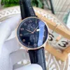 IWCity Watch relógio de fábrica limpa SUPERCLONE Cinto Automático À Prova D 'Água Mens Dpti Português Hollow Sete Totalmente Tendência Moda Mecânica Real 4e6n