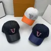 Casquette de créateur de luxe, chapeau de créateur, casquette de baseball à blocage de couleur, style classique, marée de printemps et d'automne, incontournable pour les voyages en couple