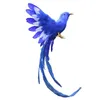 Artificial Bird Feathers Plastic Figurine Landscape Ornament Garden Decor Christmas DIY Halloween 28 5 3cm Y200903339z