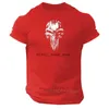 Męskie koszulki Skull T Shirt Gym Odzież Odzież kulturystyka trening ćwiczenia boks MMA Top Fashion Men Fitness Summer Premium TEESH24131