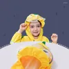 Conjuntos de roupas Lemonkid Marca Crianças Dos Desenhos Animados Raincoat Crianças Macacão Rainwear Menino Menina Impermeável Rainpants Set