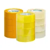 Envoltório de presente 4 pacotes de fita transparente adesivo para selar adesivo à prova d'água diy suprimentos rasgo pacote ferramentas259n