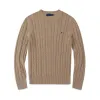 Mens tröja våren 2024 Designer Warm Sweatshirt Fashion Men tröja Jumper Pullover Crew Neck Mile Polo Classic Sweaters Knit Cotton Leisure