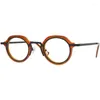 Solglasögon ramar mode receptbelagda glasögon runt optiska myopia glasögon män ram retro läsningsglasögon marcos de lentes