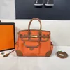 Nova bolsa de lona em bloco de cor platina Bolsa de compras de outono e inverno Bolsa de lixo de alta qualidade com alça de ombro Bolsa de designer Bolsa de Halloween clássica de grande capacidade