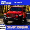 Voor Jeep Wrangler LED Koplamp 07-17 Voorlamp Hoofd Licht Montage Grootlicht Angel Eye Projector Lens Dagrijverlichting Richtingaanwijzer