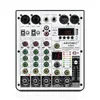 4-kanaals audiomixer ARVOMIC DJ met USB-interface Bluetooth-functie 16 DSP-effecten en 3-bands EQ 240126