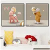 Peintures Plat Diamant Incrusté Cristal Porcelaine Peinture Abstraite Géométrique Mur Artwork Enfants Chambre Décoration Moderne HD Dhu5O