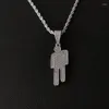 Ожерелья с подвесками Blohsh для мужчин из нержавеющей стали, подарки для фанатов в стиле панк, хип-хоп, ювелирные изделия, корейская мода2820
