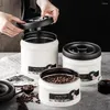 Bewaarflessen Theebus met vacuümafdichting Vochtbestendige roestvrijstalen tank voor bladeren Koffiebonen Verzegelde korrel