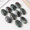 Decorative Figurines 1PC Natural Red Blood Stone African Compress Healing Crystal Energy Fingertip Toy Home Craft Decoration Gifts