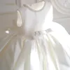 Robes de fille enfants filles fête princesse blanche 1 an anniversaire baptême bébé robe de mariage Eid pour robes de baptême