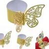 Butterfly puste serwetki Pierścienie 3D papierowa serwetka klamra na wesele baby shower imprezę restauracyjną wystrój stolik309w