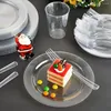 Gobelets jetables pailles 25 pièces/ensemble 10oz, tasse à jus de Dessert en plastique, fête d'anniversaire, crème glacée, fournitures de mariage à domicile