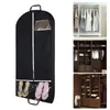 Storage Boxes Suit Bag Tuxedo Garment For Travel Closet With Dust-proof Cover 2 Pockets Breathable Home