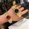 ZF Oryginalne wysokiej jakości zegarki Roless na sprzedaż Diamond Watch Women Women Mesh Pas Pas Wristwatch Red Modne nowe same jak trend inkruster