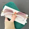 Lunettes de soleil rondes lunettes de lecture pour femmes presbytie sans monture enveloppe métallique femelle dégradé couleur loupe anti-bleu unisexe mode lunettes