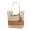 Bolsas de ombro com bloqueio de cores, tecido feminino elegante e simples com borla, decoração, bolsa de ombro, bolsa de lazer beach24131