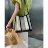 Shoulder Bags Donna-in 2024 Bucket Cross-body Bag Women Summer Canvas Leather Commuting Fashion Simple Ladies Underarm Tote