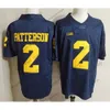 NCAA Michigan Wolverines #10 Tom Brady Trikot Hot Sale #2 Charles Woodson Shea Patterson 2019 New College Football Marineblau Weiß Gelb 81