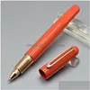 Ballpoint Pens Hurtowa promocja - luksusowe magnetyczne wysokiej jakości M Series Roller Ball Pen Red Black Renit and Poscing Rainving Office Dhhnn