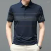 Herren Polos Sommer Männer Vintage Gestreifte Poloshirts Streetwear Mode Männliche Kleidung Original Basic Kurzarm Lose Business Casual Top