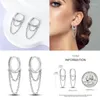 Hoop Earrings Women 2024 925 Sterling Silver Making Jewelry For As Wedding Party Gifts