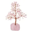 Sacchetti per gioielli TUMBEELLUWA Albero dei soldi in cristallo naturale con base in pietre preziose Ornamenti per figurine per FengShui Wealth Lucky Home Decor 2432