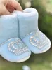 Dollbling born Welcome Baby Infant Shoes Pregnant Pography Prince Boy Angel Wing Crown Jewerly Outfit 240126