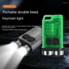 Latarki pochodnie v3 EDC Latarka do klęskości kluczyek Light 900 Lumens Handheld Portable Super Bright Type-C USB Port ładowania awaryjny