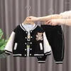 Clothing Sets Spring Autumn Baby Boys Character Clothes Kids Jacket T-shirt Pants 3Pcs Tracksuits Children Cartoon Pattern