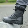 SURES BUTS TAKTICAL Combat Training Boots Men Men Men Outdoor Hunting Wspinaczka Niepoślizgowa skórzana skórzana buty 35 46L2401