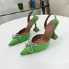 Spool Heels Sandals Women's Luxury Designers Dress Shoe Evening