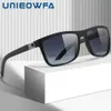 선글라스 unieowfa Square 편광 남성 UV 보호 선글라스 Big Frame TR90 Sun Glasses 남자 브랜드 패션 안경 남성 YQ240131
