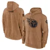 Hoodie Tennessee''Titans''Men Women Youth''Brown 2023 Salute To Service Club Pullover Hoodie