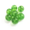 Lucite 12mm 480 pièces/sac, 20mm 100 pièces/sac, perles à paillettes épaisses vert foncé pour la fabrication de bijoux de noël, livraison gratuite