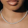 Yu Ying Hip Hop Chain 925 Sterling Silver18KGOLDメッキムシルコン徐々に変化CZテニスチェーン