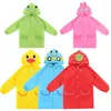 Impermeabili 1PC bambini cartone animato cappotto di pioggia carino bambini impermeabile indumenti antipioggia/tuta antipioggia divertente impermeabile animale studente poncho