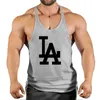 Tanktops voor heren Fitness Man Bodybuilding-shirt Heren Singlet Gymvest Stringer Mouwloos sweatshirt T-shirts Bretels Herenkleding Top YQ240131