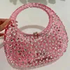 Totes Evening Clu Bag For Women Luxury Designer andbag And Purse 2023 New Fasion Acrylic alf Moon Siny Rinestone Party LadiesH24131