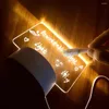 Night Lights Note Board Creative LED Light USB Message Holiday With Pen Presents for Children Girl Girlors Decoration Lamp